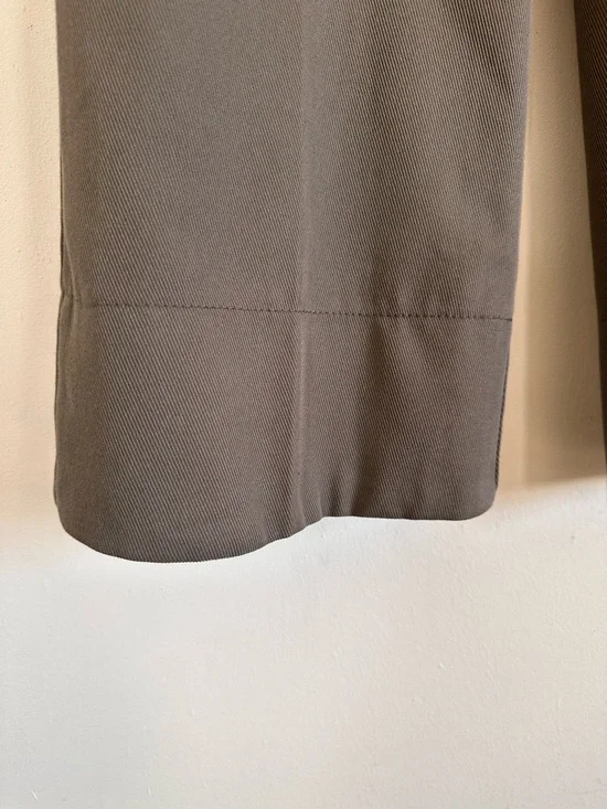 H&M Wide Leg Trousers Khaki Green Size 6 - Picture 5 of 13